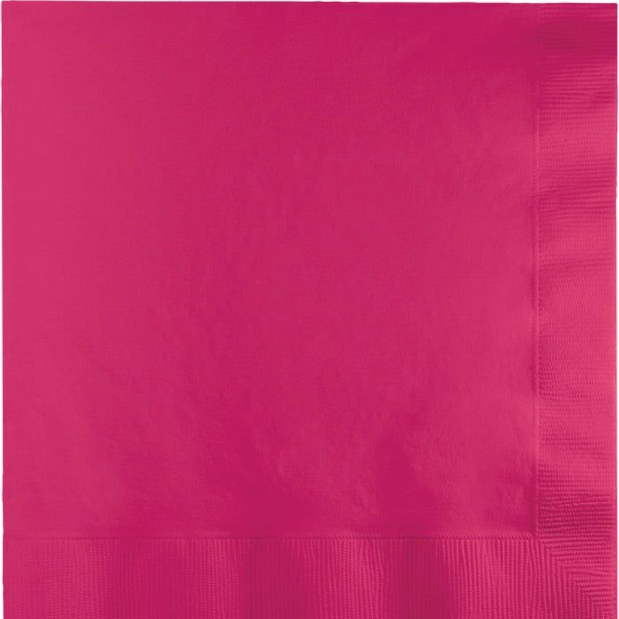 Solid Color Tableware * | Creative Converting Hot Magenta Luncheon Napkin 2Ply, 50 Ct