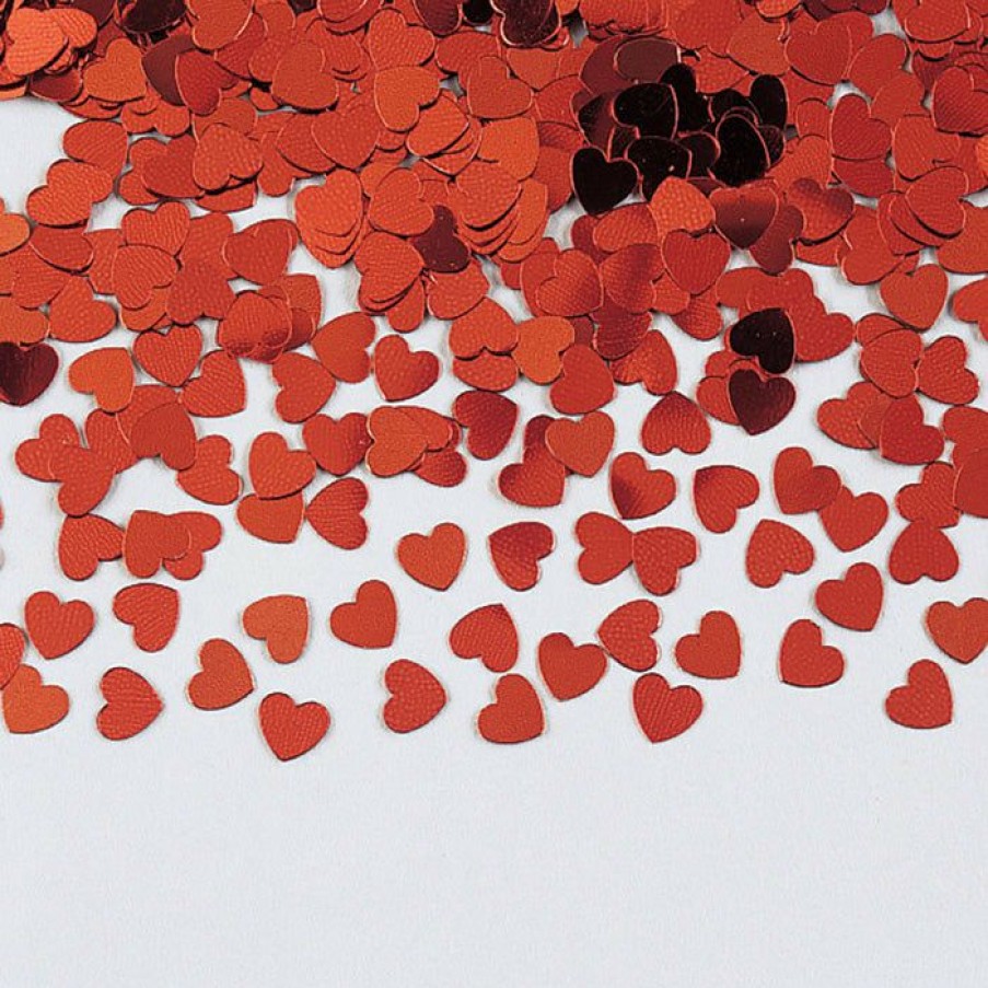 Holidays * | Creative Converting Valentine'S Day Party Decorations Red Heart Confetti, 0.5 Oz