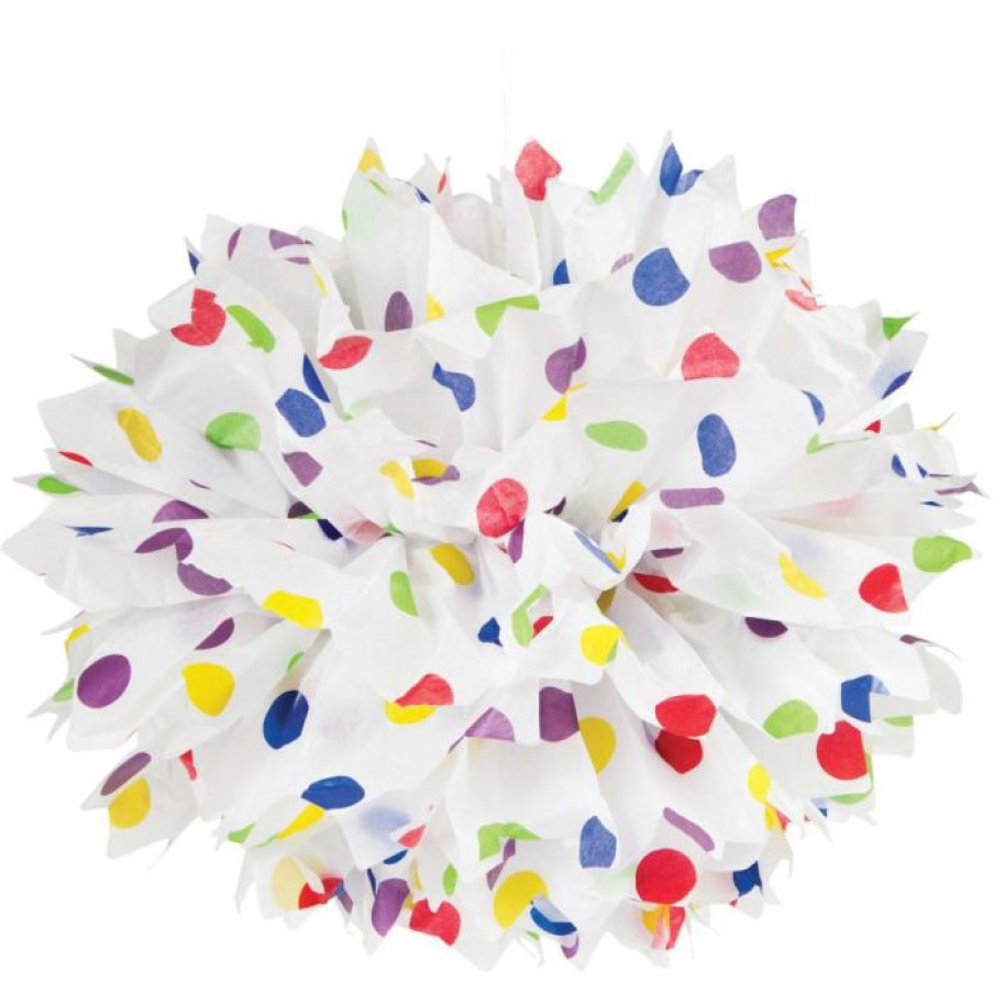 General Decorations * | Creative Converting Fluffy Tissue Balls, Multicolor (Case Pack Of 36) General Decorations