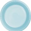 Solid Color Tableware * | Creative Converting Pastel Blue Plastic Banquet Plates, 20 Ct Solid Color Tableware