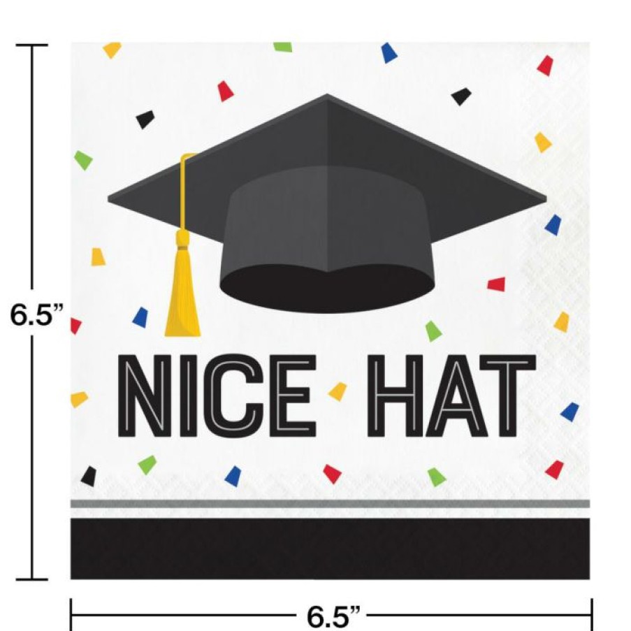 Graduation Party Supplies * | Creative Converting Graduation Fun Luncheon Napkin 16Ct