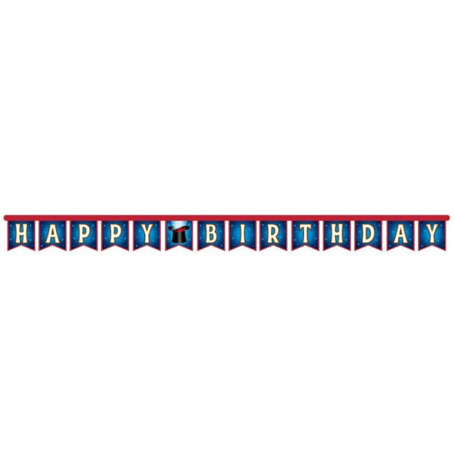 Birthdays * | Creative Converting Kids Birthday Party Themes Magic Party Jointed Banner Large (12/Case)