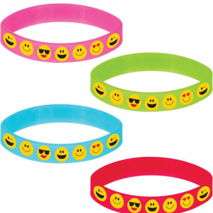 Birthdays * | Creative Converting Kids Birthday Party Themes Show Your Emojions Favor Bracelet (48/Case)