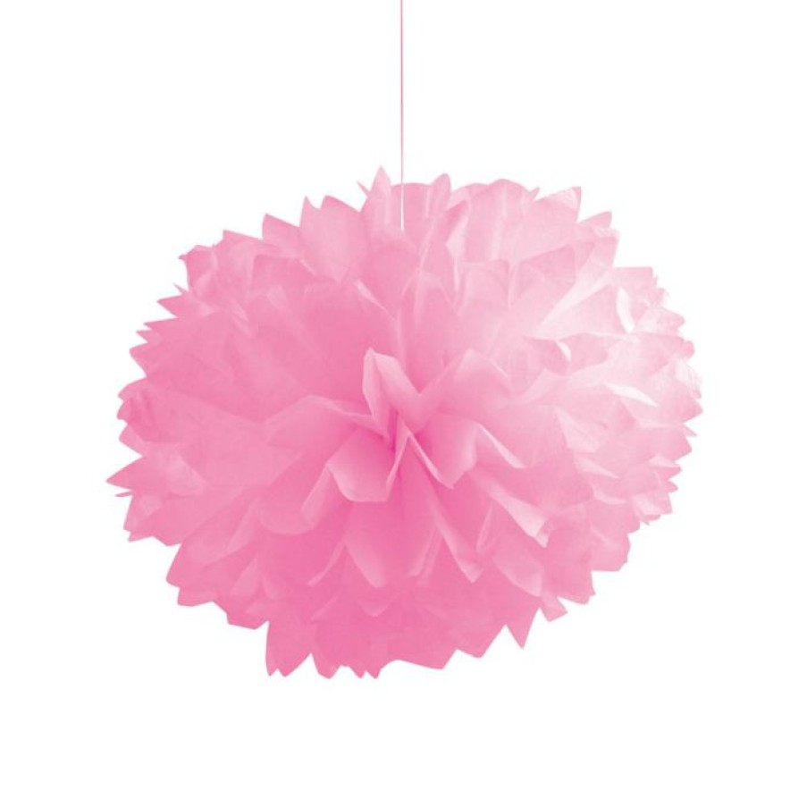 General Decorations * | Creative Converting Fluffy Tissue Balls, Candy Pink (36/Case) General Decorations