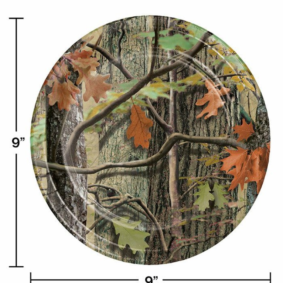 Birthdays * | Creative Converting Kids Birthday Party Themes Hunting Camo Paper Plates, 8 Ct