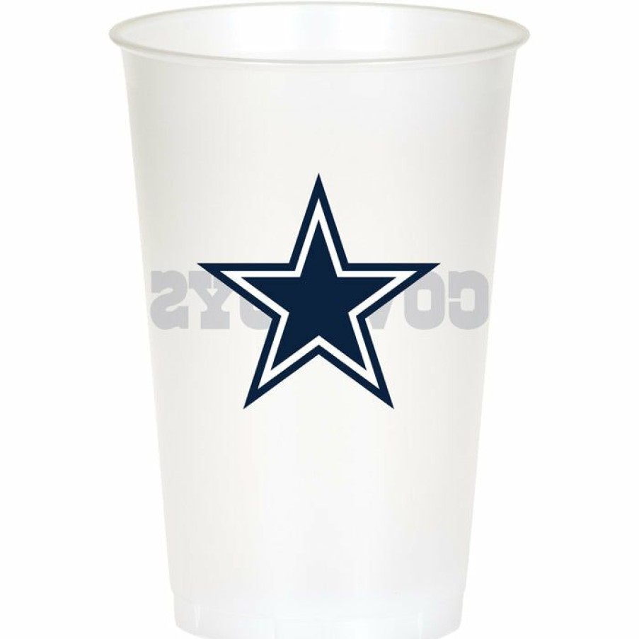 Sports * | Creative Converting Nfl And Football Party Supplies Dallas Cowboys Plastic Cup, 20Oz, 8 Ct