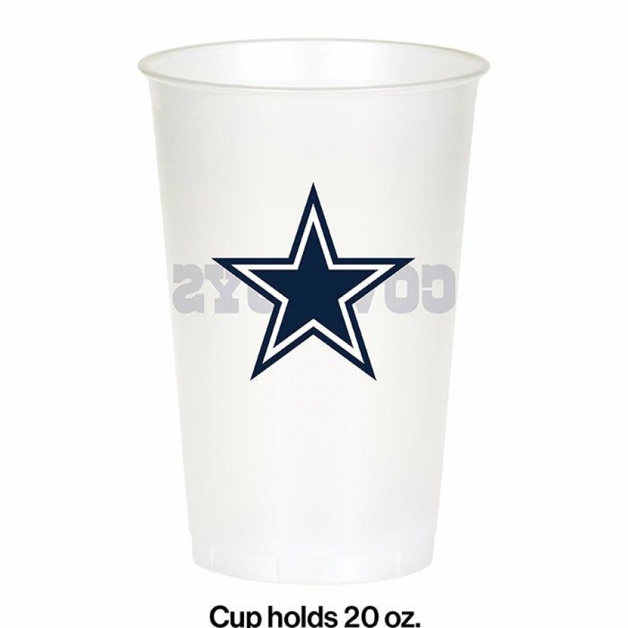 Sports * | Creative Converting Nfl And Football Party Supplies Dallas Cowboys Plastic Cup, 20Oz, 8 Ct