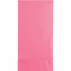 Solid Color Tableware * | Creative Converting Candy Pink Guest Towel, 3 Ply, 16 Ct Solid Color Tableware