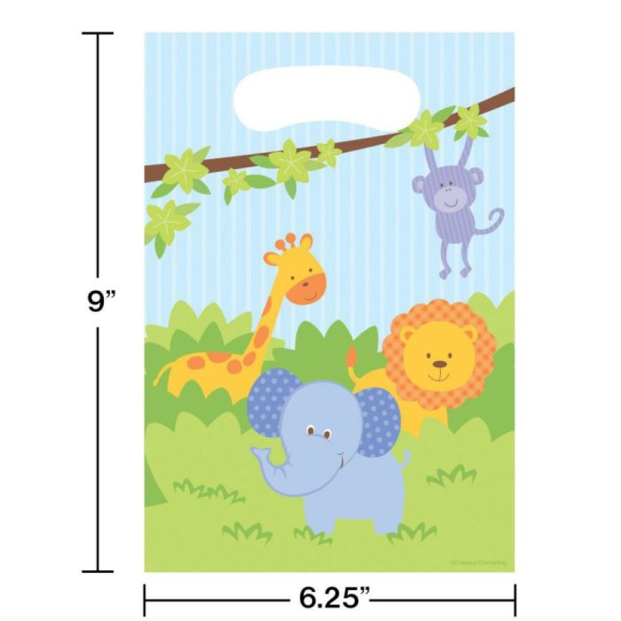 Baby Showers * | Creative Converting Forest Friends Loot Bags, Plastic (96/Case) Baby Showers