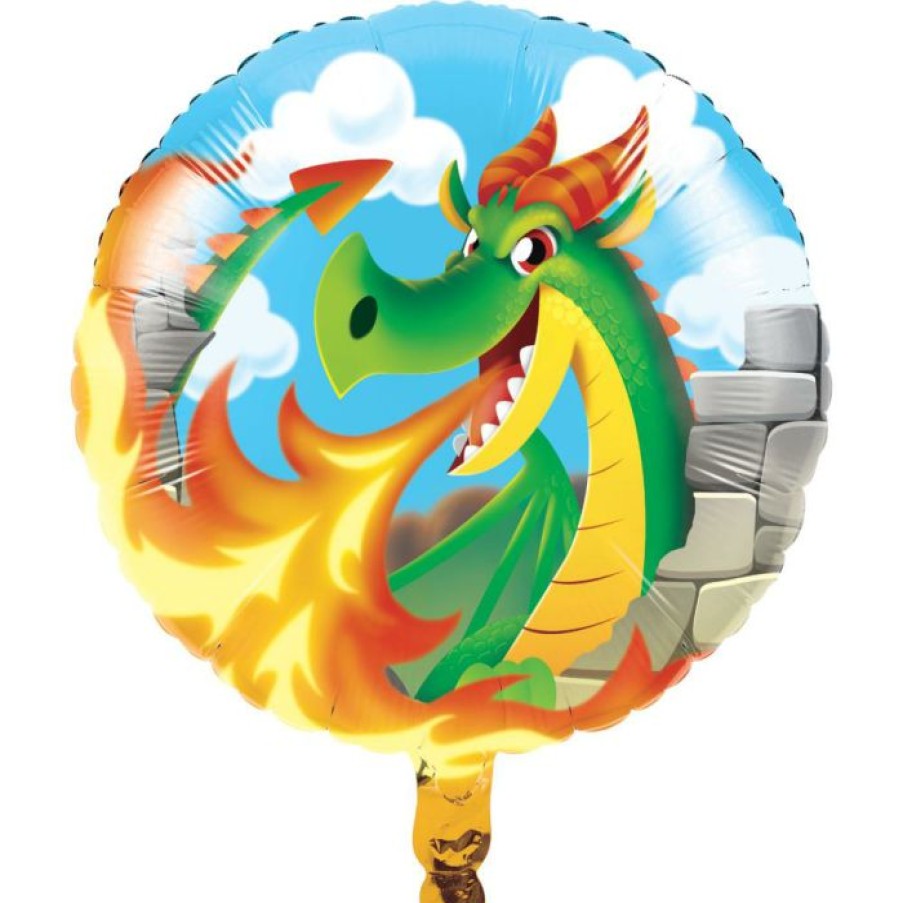 Birthdays * | Creative Converting Dragons Metallic Balloon 18 Inch (10/Case)