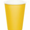 Solid Color Tableware * | Creative Converting School Bus Yellow Hot/Cold Paper Paper Cups 9 Oz., 24 Ct Solid Color Tableware