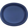 Solid Color Tableware * | Creative Converting Navy Oval Platter 10 X 12 , 8 Ct Solid Color Tableware