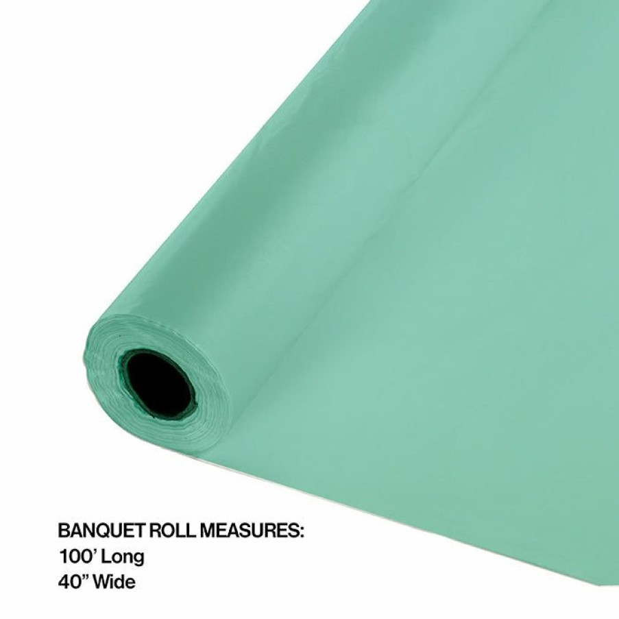 Solid Color Tableware * | Creative Converting Fresh Mint Banquet Roll 40 X 100