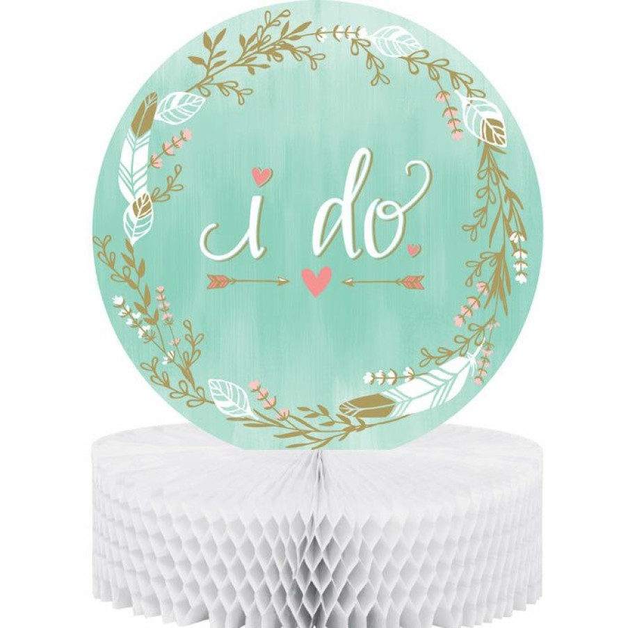 Bridal And Wedding * | Creative Converting Mint To Be Centerpiece Honeycomb (6/Case) Bridal And Wedding