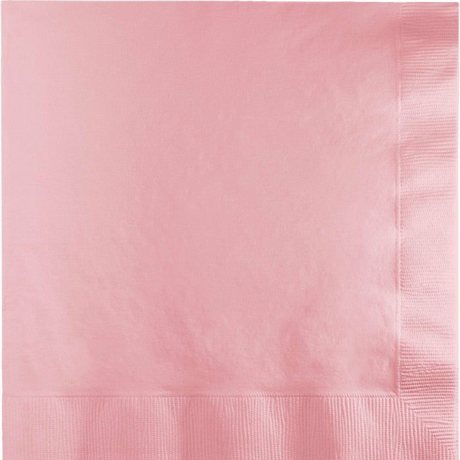 Solid Color Tableware * | Creative Converting Classic Pink Luncheon Napkin 2Ply, 50 Ct Solid Color Tableware