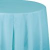 Solid Color Tableware * | Creative Converting Pastel Blue Tablecover, Octy Round 82 Plastic