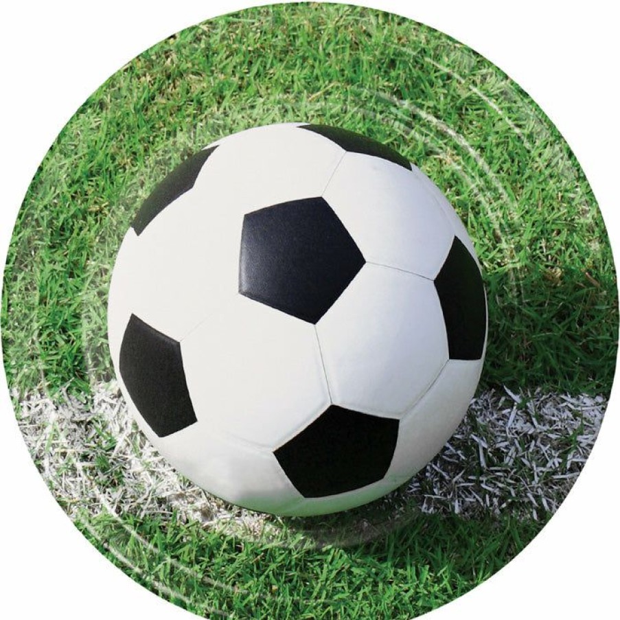 Sports * | Creative Converting Soccer Paper Plates, 8 Ct