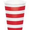 Themed Tableware * | Creative Converting Dots & Stripes Classic Red Hot/Cold Cups 8Oz. 8Ct Themed Tableware