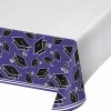 Graduation Party Supplies * | Creative Converting Graduation School Spirit Purple Table Cover