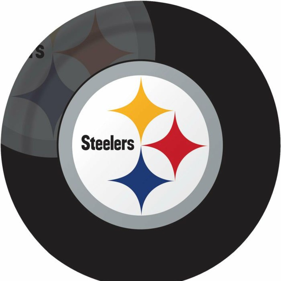 Sports * | Creative Converting Pittsburgh Steelers Paper Plates, 8 Ct