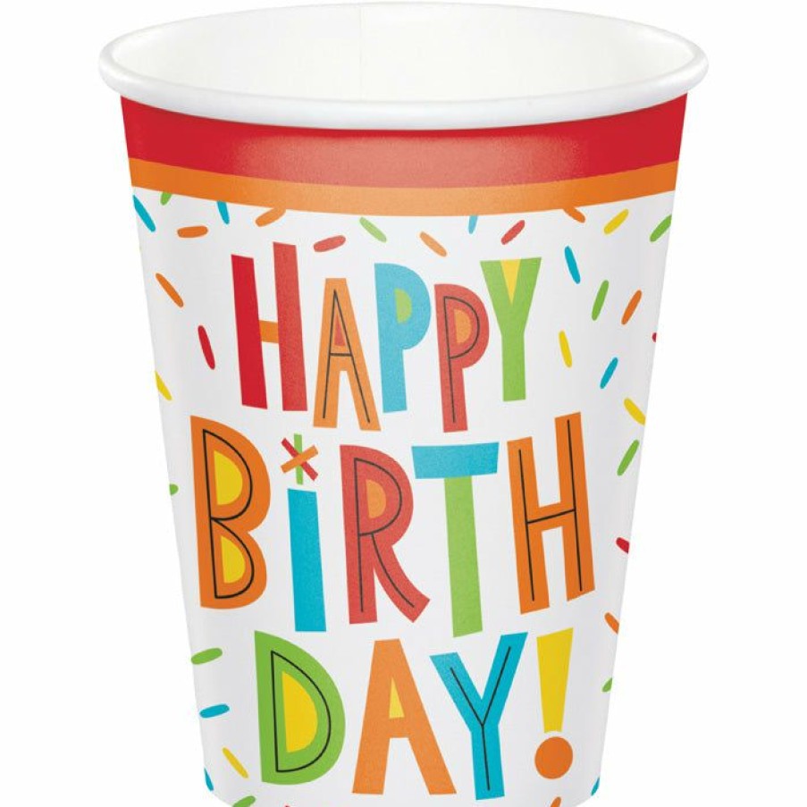 Birthdays * | Creative Converting Kids Birthday Party Themes Birthday Fun Hot/Cold Cups 8Oz. 8Ct