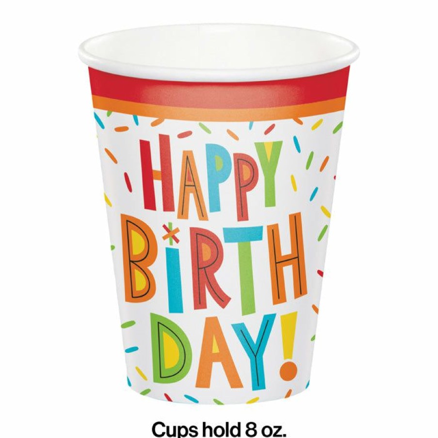 Birthdays * | Creative Converting Kids Birthday Party Themes Birthday Fun Hot/Cold Cups 8Oz. 8Ct