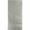 Solid Color Tableware * | Creative Converting Shimmering Silver Dinner Napkins 2Ply 1/8Fld, 100 Ct