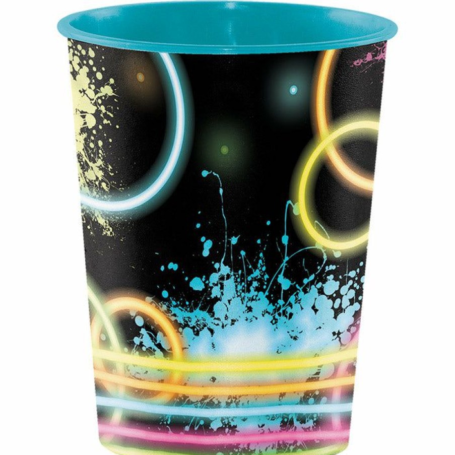 Birthdays * | Creative Converting Glow Party Plastic Keepsake Cup 16 Oz. Kids Birthday Party Themes