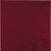 Solid Color Tableware * | Creative Converting Solid Color Tableware Burgundy Luncheon Napkin 2Ply, 50 Ct