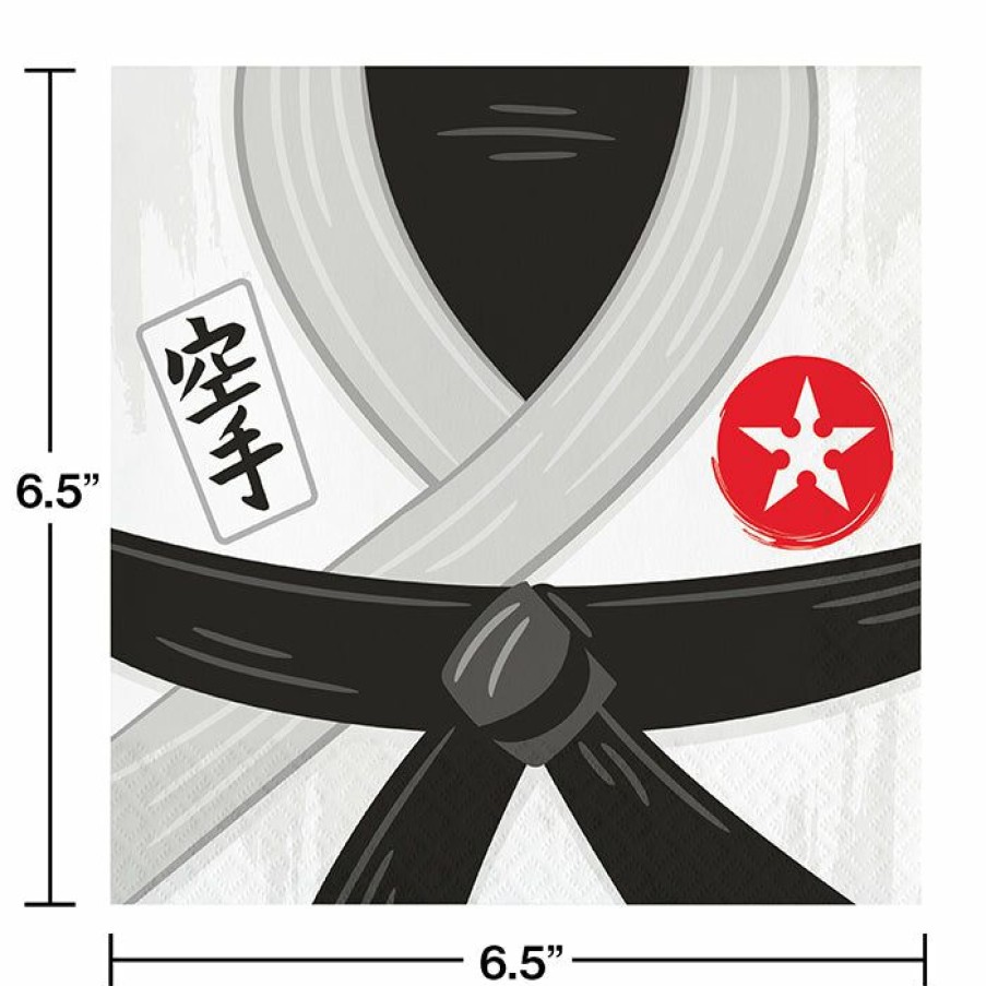 Birthdays * | Creative Converting Karate Party Luncheon Napkin 16Ct