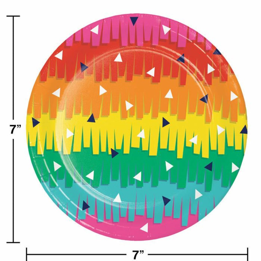 Holidays * | Creative Converting Fiesta Fun Dessert Plates, 8 Ct