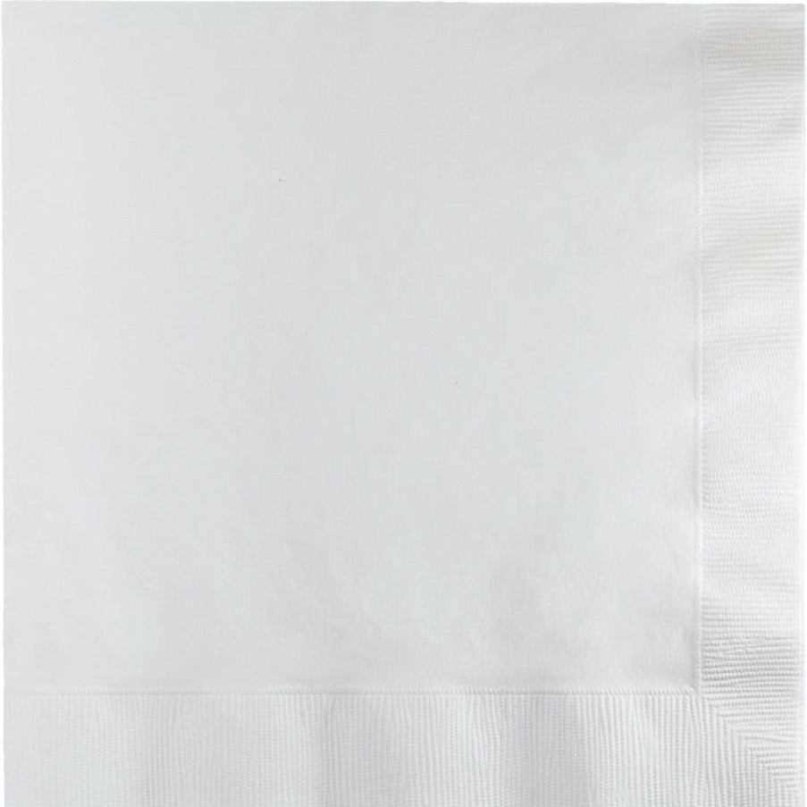 Solid Color Tableware * | Creative Converting White Luncheon Napkin 2Ply, 50 Ct