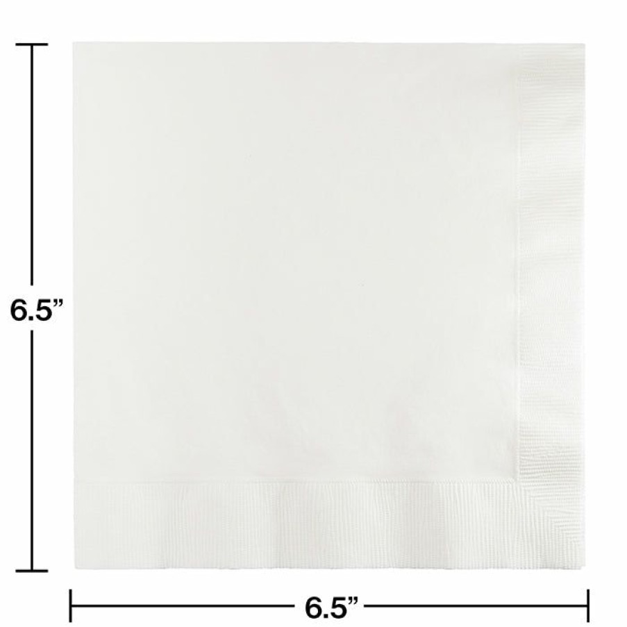 Solid Color Tableware * | Creative Converting White Luncheon Napkin 2Ply, 50 Ct