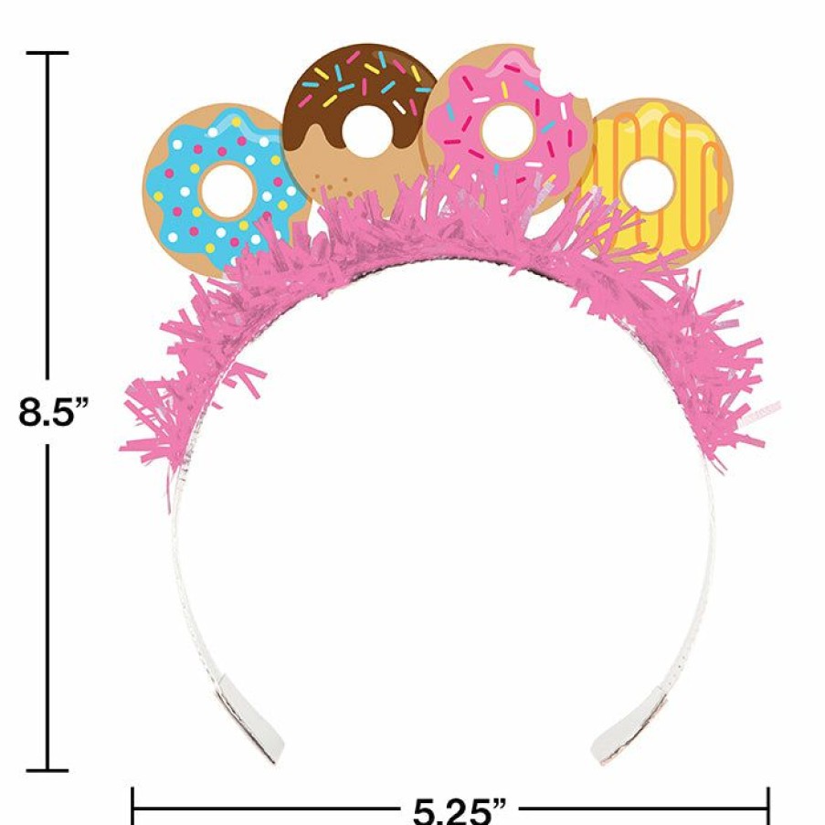 Birthdays * | Creative Converting Donut Time Tiaras, 8 Ct