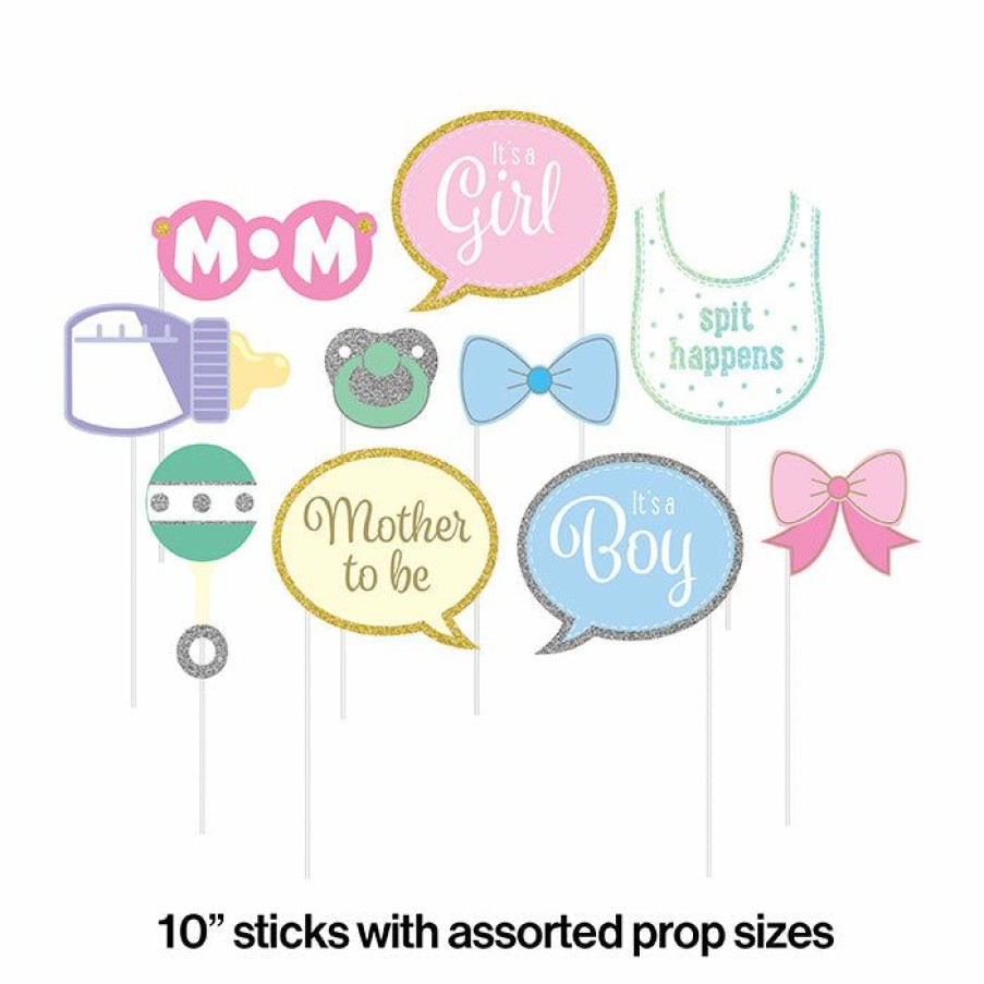 Baby Showers * | Creative Converting Baby Shower Photo Props (60/Case)