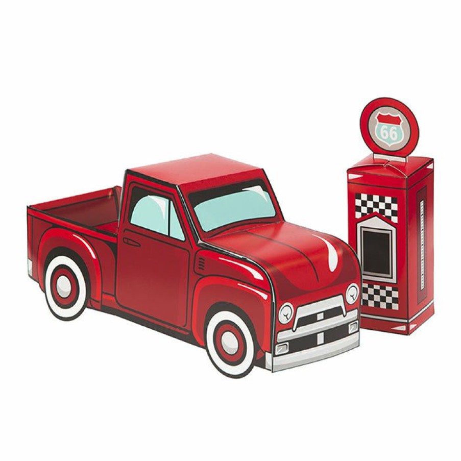 Birthdays * | Creative Converting Vintage Red Truck Centerpiece