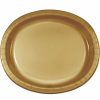 Solid Color Tableware * | Creative Converting Glittering Gold Oval Platter 10 X 12 , 8 Ct Solid Color Tableware