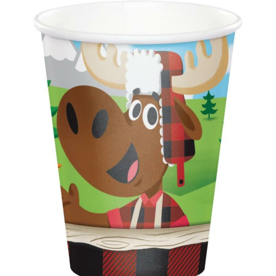 Birthdays * | Creative Converting Lum-Bear-Jack Hot/Cold Cups, 9 Oz. (96/Case)