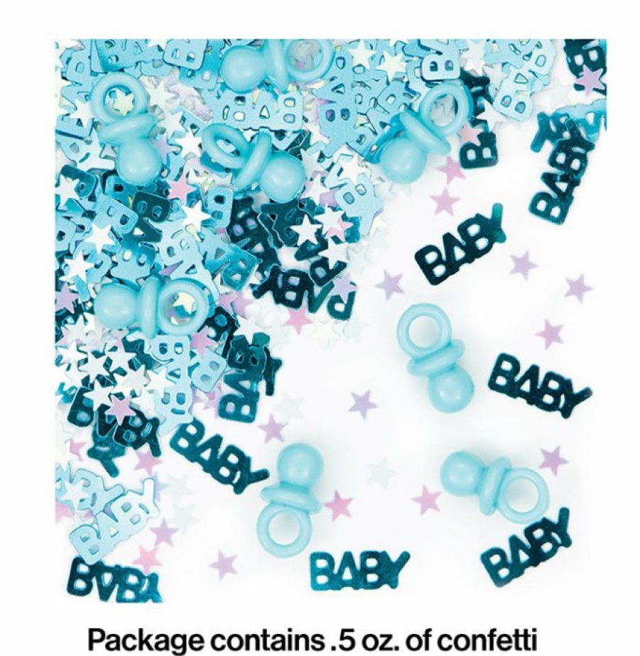 Baby Showers * | Creative Converting Baby Showers It'S A Boy Pacifier Confetti, 0.5 Oz