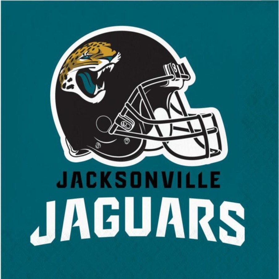 Sports * | Creative Converting Jacksonville Jaguars Luncheon Napkin 16Ct Nfl And Football Party Supplies