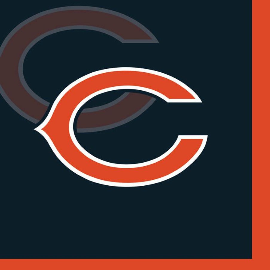 Sports * | Creative Converting Chicago Bears Beverage Napkins, 16 Ct