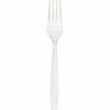 Solid Color Tableware * | Creative Converting Clear Plastic Forks, 24 Ct Solid Color Tableware