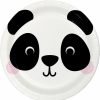 Birthdays * | Creative Converting Animal Faces Dinner Plate, Panda 8Ct Kids Birthday Party Themes