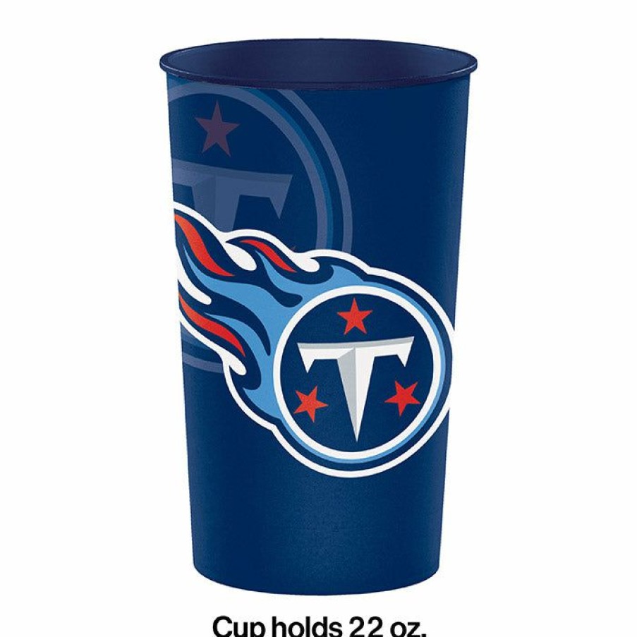 Sports * | Creative Converting Tennessee Titans Plastic Cup, 22 Oz