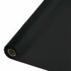 Solid Color Tableware * | Creative Converting Solid Color Tableware Black Velvet Banquet Roll 40 X 100