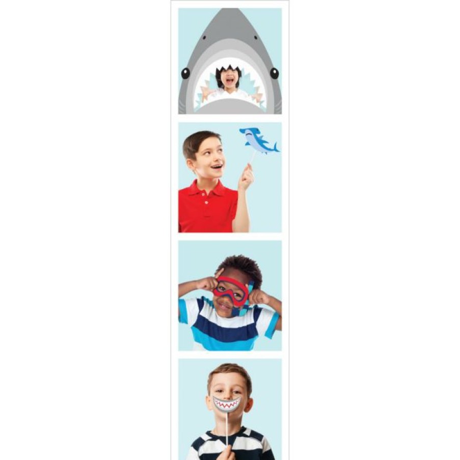 Birthdays * | Creative Converting Shark Party Photo Booth Props (10/Pkg)