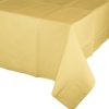 Solid Color Tableware * | Creative Converting Soft Yellow 1Ct Tablecover, 54X108 Paper/Poly (1/Pkg)