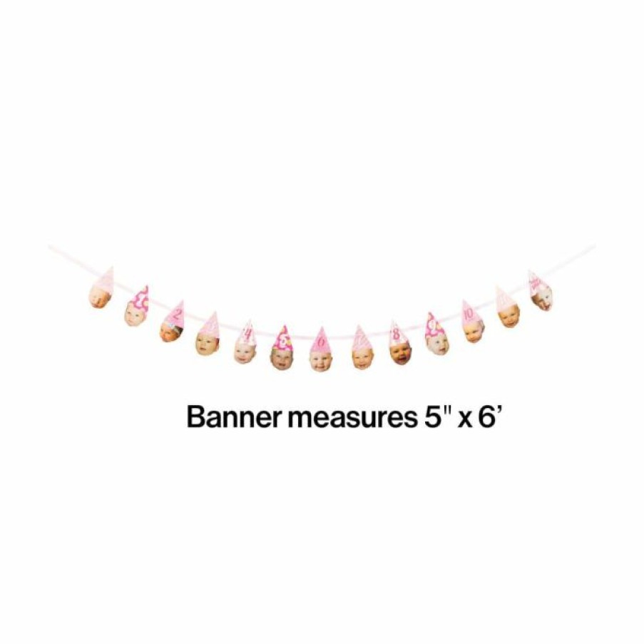 General Decorations * | Creative Converting Pink Hats Custom Banner (12/Case) General Decorations