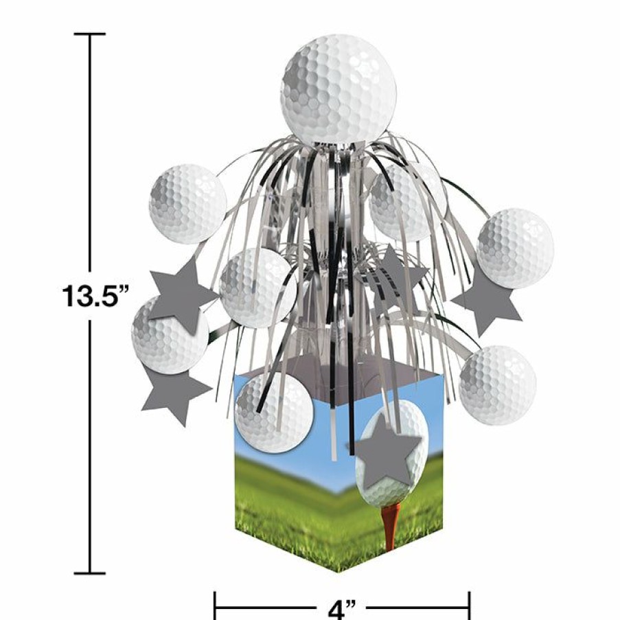 Sports * | Creative Converting Golf Centerpiece