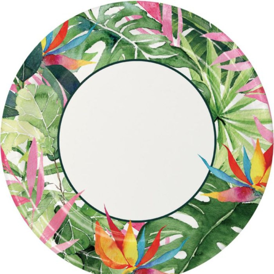 Themed Tableware * | Creative Converting Floral Paradise Dinner Plate (8/Pkg)